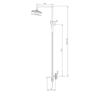 Душевая стойка Splenka S55.24.08 белый