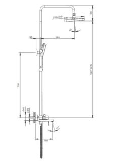 Душевая стойка Splenka S01.24.09 графит