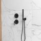 Встраиваемый смеситель для душа Paini Cox 78PZ690 чёрный матовый