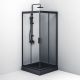 Душевой уголок Am.Pm Gem 90x90см чёрный матовый W90G-403-090BT