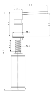 Дозатор Paulmark Kraft D003-BR бронза