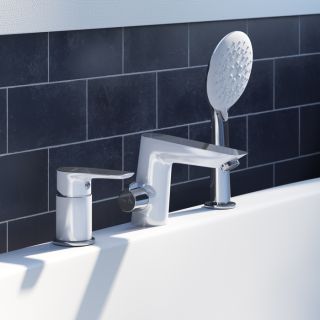 Смеситель на борт ванны IDDIS Cloud белый/хром CLOSB30i07