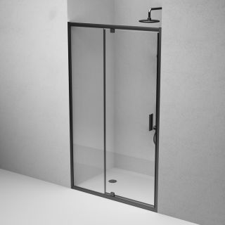 Душевая дверь в нишу Am.Pm Gem W90G-120-1P-BT 120 см чёрный матовый