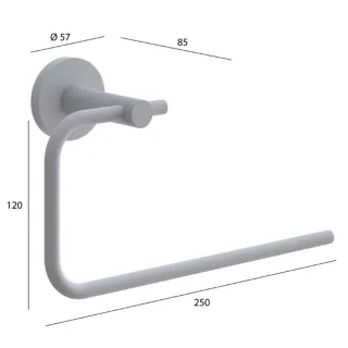 Полотенцедержатель Boheme Uno 10975-B чёрный