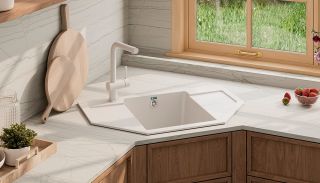 Смеситель для кухни Ulgran Classic Ulgran 022(331) белый