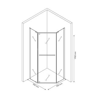 Душевой уголок Ceruttispa CHIKA ZP91B