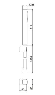 Душевая лейка Kerama Marazzi Futura 858KM.21.018 хром