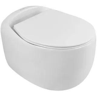 Унитаз подвесной ArtMax Forli AM020CHR безободковый с сиденьем микролифт белый