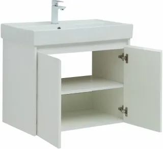 Тумба под раковину Aquanet Nova Lite 298850 75 см белый глянец
