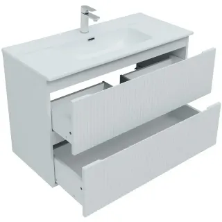Тумба под раковину Aquanet Джейн 335426 100 см белый матовый
