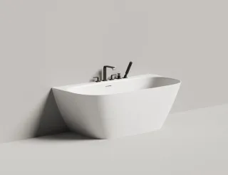 Ванна из искусственного камня Salini Sofia Wall S-Stone 102527M 160x80см белый матовый