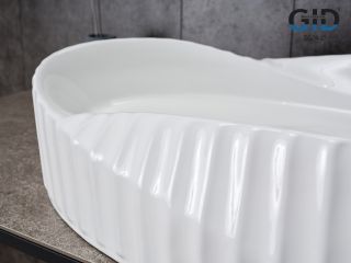 Раковина Gid 888s 51223 накладная белая 60x38.5x13.5