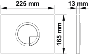 Инсталляция для унитаза Berges Novum R2 с кнопкой матовый хром 040222