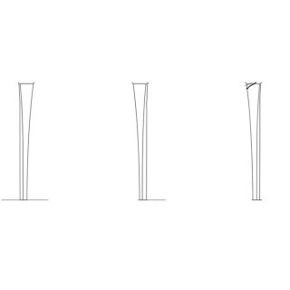 Ножки керамические для раковины Artceram Civitas CIC002 03 00 черный