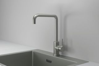 Смеситель для кухни Granula Kitchen Space 7110, СТАЛЬ МАТОВАЯ