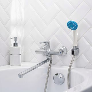 Смеситель для ванны с душем РМС SL126-006E хром