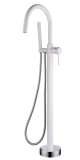 Смеситель для ванны Boheme Uno 469-WCR белый/хром