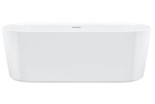 Акриловая ванна Riho Modesty Velvet Sparkle System B090002105 170x76см с аэромассажем белый матовый