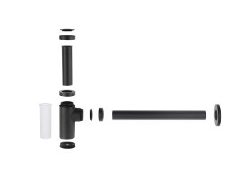 Сифон для раковины Timo чёрный 958/03L