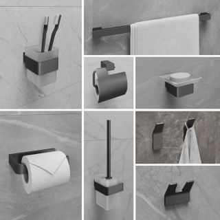 Крючок двойной Lemark Smooth Line 9716006 графит