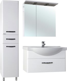 Пенал Bellezza Анкона 40см левый белый 00000011247