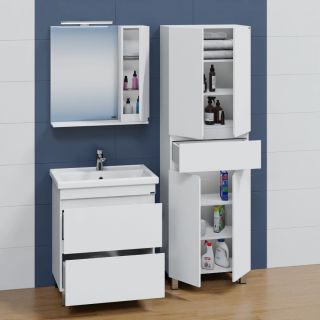 Тумба под раковину СанТа Марс 700293 70см белый