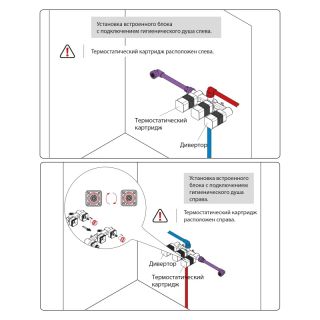 Смеситель встраиваемый для раковины Timo Saona 2383/00SM с гигиеническим душем хром