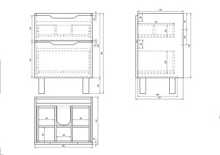 Dreja Тумба Q Plus 60, белый лак