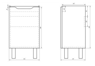 Dreja Тумба Mini 50, белый лак