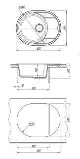 Кухонная мойка Lemark Lacha 620 9910052 жасмин