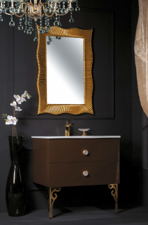 Тумба под раковину Armadi Art Neoart 80см шоколад 830-080-DB