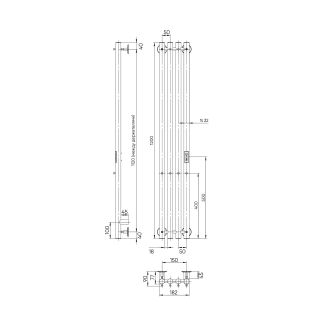Полотенцесушитель электрический Indigo Style LSE120-18WMRt 120x18 см белый матовый