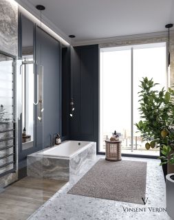 Ванна чугунная Vinsent Veron Square VSQ1707542H 170x75см с отверстиями для ручек