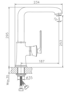 Смеситель для кухни Haiba HB70181-5 золото