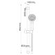 Wasserkraft A064 Душевой комплект 65,2 см