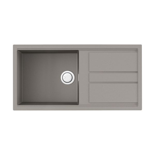 Мойка кухонная Omoikiri Kitagawa 100-GR Artceramic/Leningrad grey
