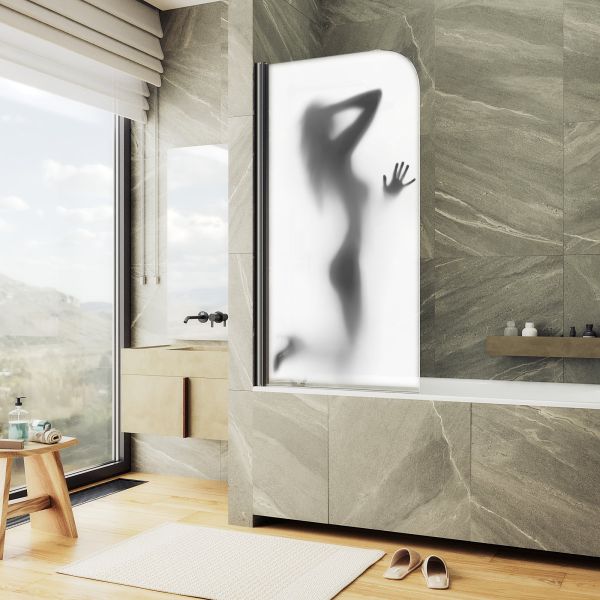 Шторка на ванну MaybahGlass ФП017 MGV-929-ФП017-6 70см фотопечать