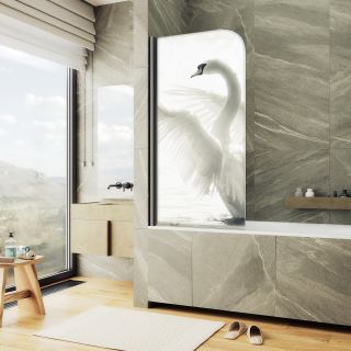 Шторка на ванну MaybahGlass ФП003 MGV-928-ФП003-6 60см фотопечать