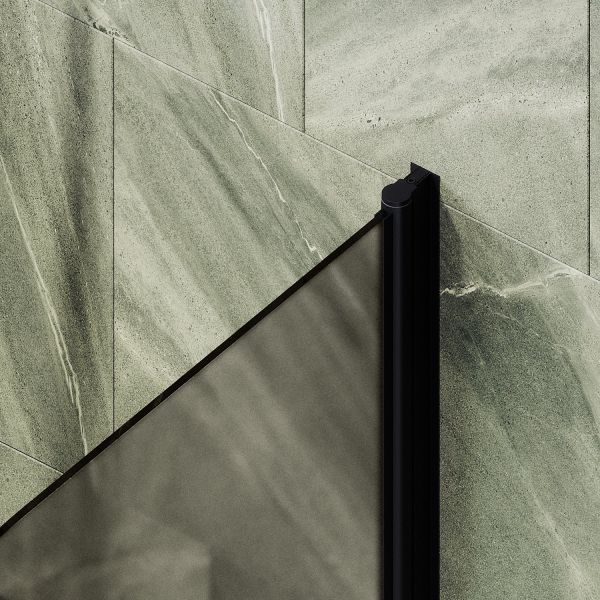 Шторка на ванну MaybahGlass MGV-766-6 40см чёрный