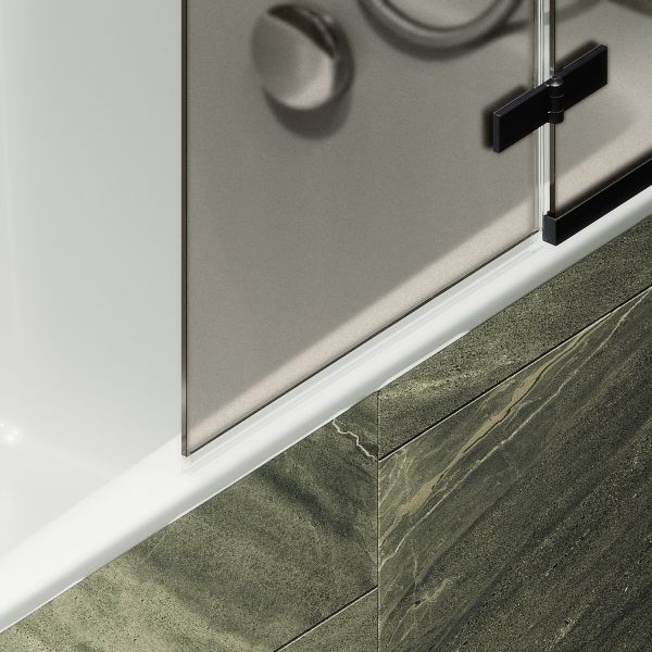 Шторка на ванну MaybahGlass MGV-658-6 69см чёрный