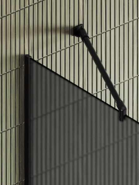 Душевая перегородка MaybahGlass MGD-730-6у 79см чёрный