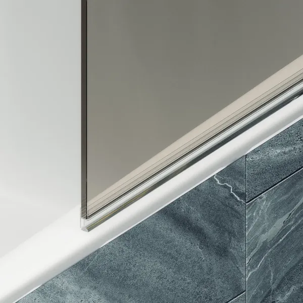 Шторка на ванну MaybahGlass MGV-622-3 80см золото