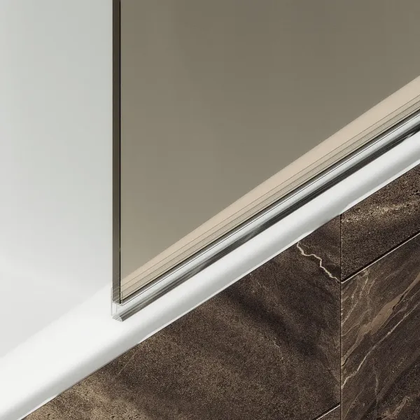 Шторка на ванну MaybahGlass MGV-622-5 80см хром матовый