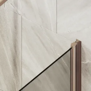 Шторка на ванну MaybahGlass MGV-611-2 60см бронза