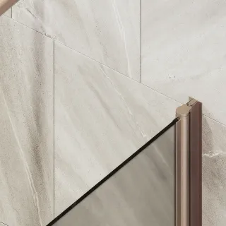 Шторка на ванну MaybahGlass MGV-625-2 80см бронза