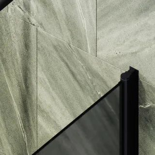 Шторка на ванну MaybahGlass MGV-609-6 50см чёрный