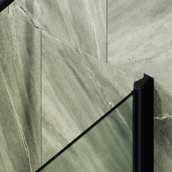 Шторка на ванну MaybahGlass MGV-615-6 60см чёрный