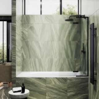 Шторка на ванну MaybahGlass MGV-663-6 69см чёрный