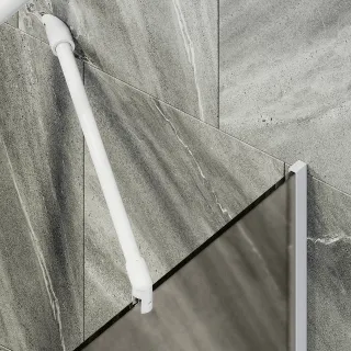 Шторка на ванну MaybahGlass MGV-136-1у 44см белый