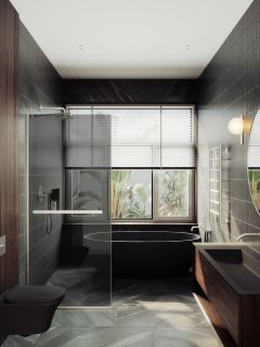 Душевая перегородка MaybahGlass MGD-729-5у 79см хром матовый